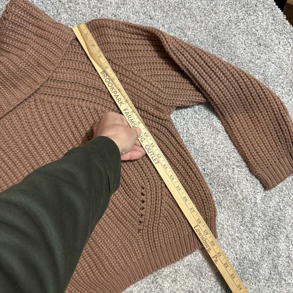 moon & madison Brown Cowl Neck Sweater - Picture 2 of 7